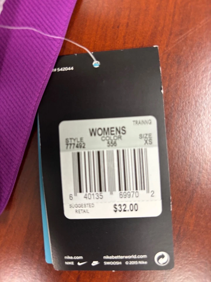 NEW! NIKE PRO Women's 3.0" COMPRESSION Run Shorts- XS -Purple/Printed 777492-556 - Image 4 of 4