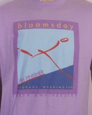 vintage 80s Nike Bloomsday 1986 T-Shirt Spokane Run Finisher single stitch XL