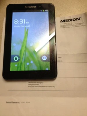 Lenovo A1 7" Multi Touch Tablet Cortex A8 1GHz 16Gb 512Mb RAM Dual camera blue