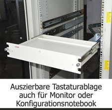 Server Rack Shelf With Rails Slides And Cable Management For Keyboard Monitor