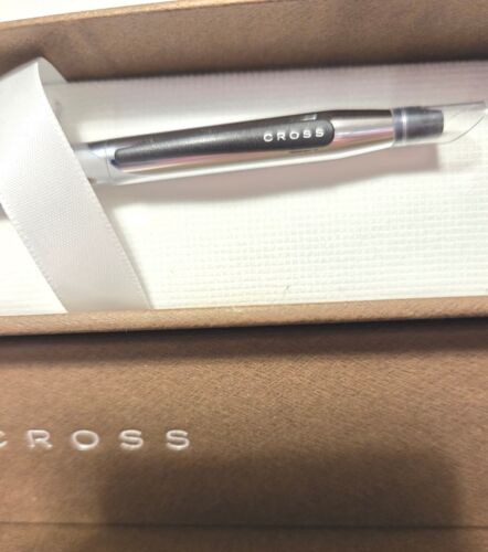 CROSS Rolling Ball Pen Stylo Roller Lustrous Chrome, New in Box See Description - Picture 2 of 6