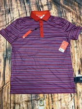 Redvanly Golf Archer Polo ~ Medium ~Rio Red ~ NWT $105 Retail