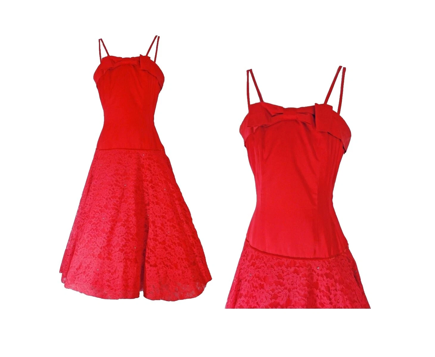 Rockabilly Satin Vintage Dresses for Women