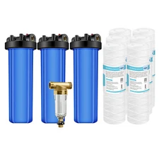 20 Inch Whole House Water Filter Housing System String Wound Sediment Filtration