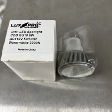 Lux Pro Dim led spotlight 3000 6w 110v 50/60Hz Warm White 3000k (4 pack)