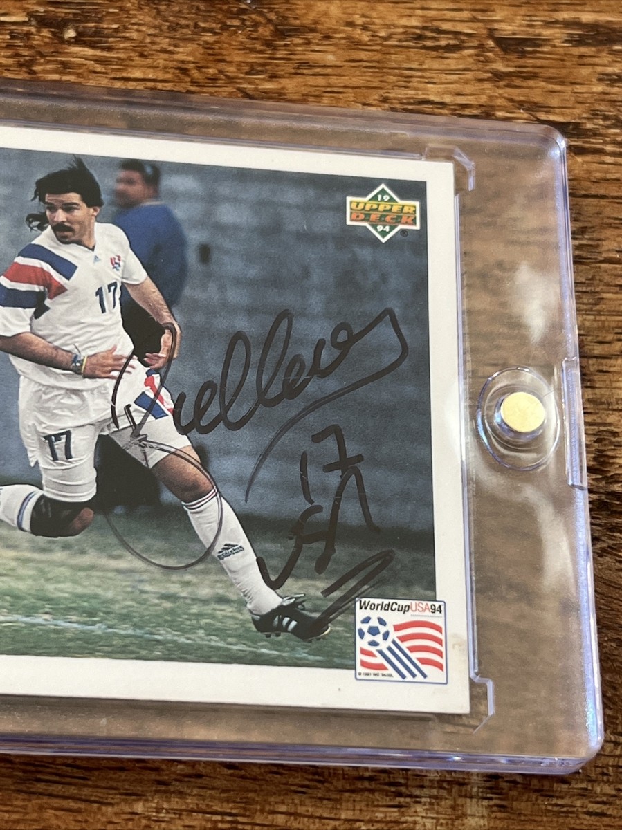 Marcelo Balboa IP Signed Upper Deck Card Psa Dna Coa Soccer