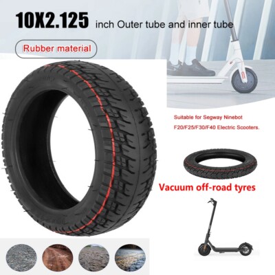 10'' Inch Rubber Tire Wheels for Segway Ninebot F20 F25 F30 F40 Electric Scooters