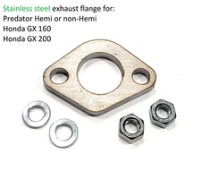 Stainless steel Exhaust Flange for: Predator 212cc, Honda GX160, GX200, minibike