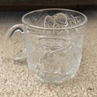 Vintage 1995 McDonalds Batman Forever Riddler Glass Textured Mug DC Comics — photo 1