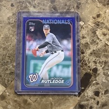 JACKSON RUTLEDGE RC ROYAL BLUE - 2024 Topps Series 2 #503 WSH Nationals B-19