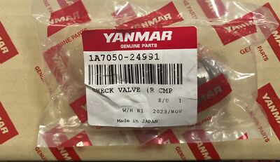 Cub Cadet Yanmar SC2400 Reverse Check Valve 1A7050-24991, CY-1A7050-24990,