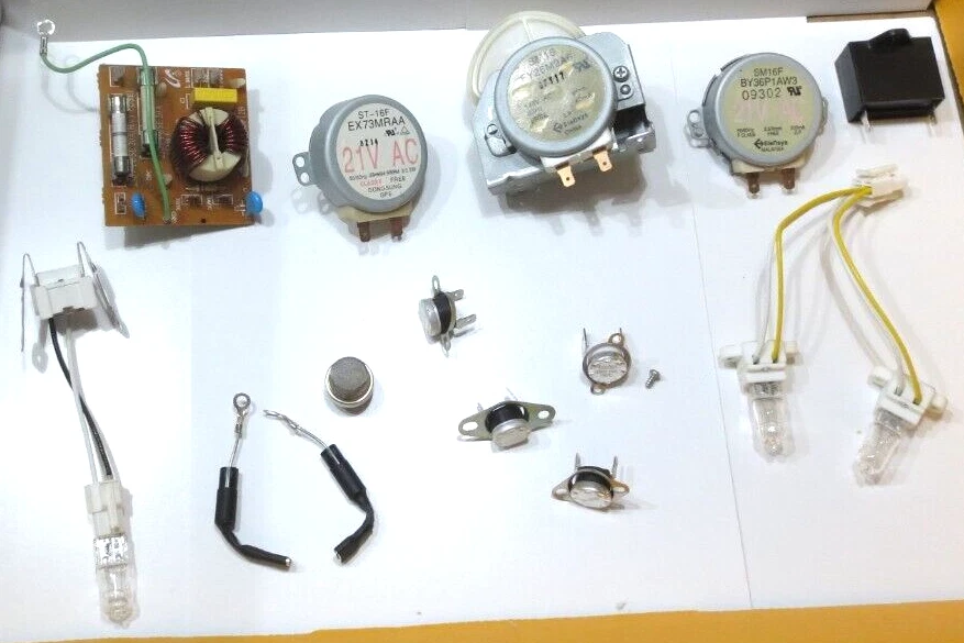 LOT GE Microwave PVM1870SM1SS MOTORS DIODES SENSOR CAPACITOR