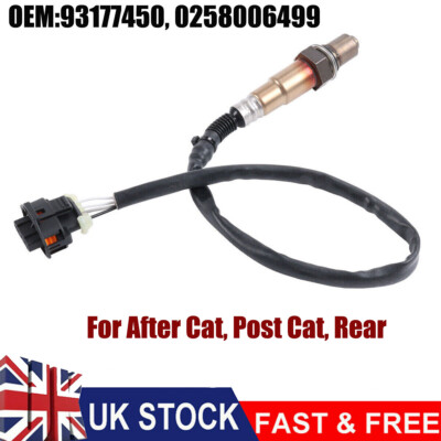 Post Cat O2 Oxygen Sensor Lambda Probe Fits Opel Vauxhall 1.0 1.2 1.4 1 ...