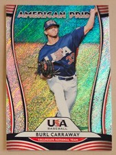 BURL CARRAWAY JUSTIN VERLANDER #AP14 2020 Donruss American Pride RAPTURE