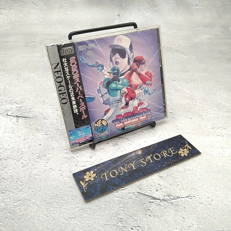 Neo Geo CD 2020 SUPER BASEBALL SNK Japan Action Battle Sports Game Baseball 1995 - Image 3 of 4
