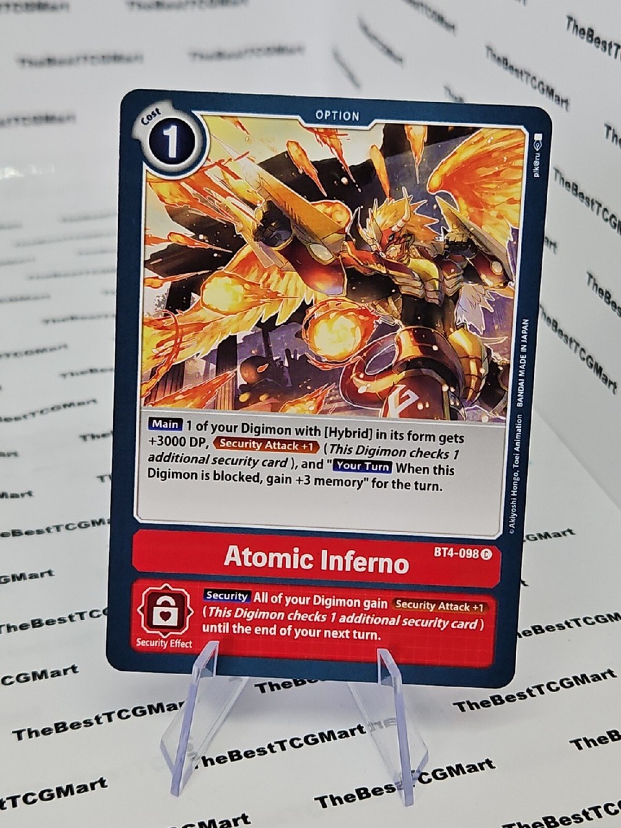 Digimon Card Game Atomic Inferno BT4-098 C NM | eBay