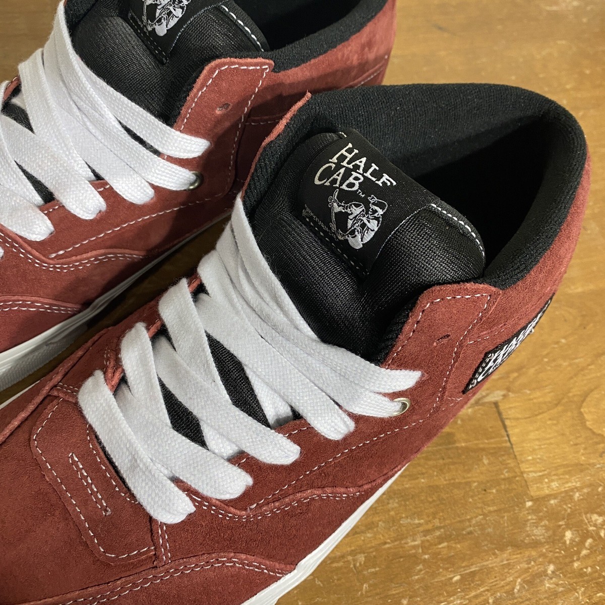 Vans Half Cab Brick Red Pig Suede - Size 9 | eBay Vans Half Cab Brick Red Pig Suede - Size 9 | eBay