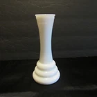 Vintage Milk Glass Beehive Vase Mid Century 6"