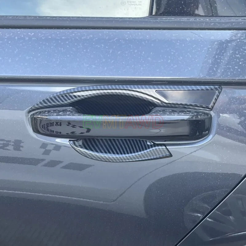 Para Honda Accord 2023 Carbono ABS Manija Puerta Lateral Coche Cuenco Protector Cubierta Borde Foto 2 de 3