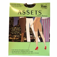 Spanx Assets Sensational Shaper Black Size 2 High Waisted Mid Thigh Shapewear