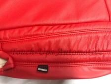 For 15-2022 Dodge Challenger Rt Scat Pack Custom Leather Seat Covers Salsa Red