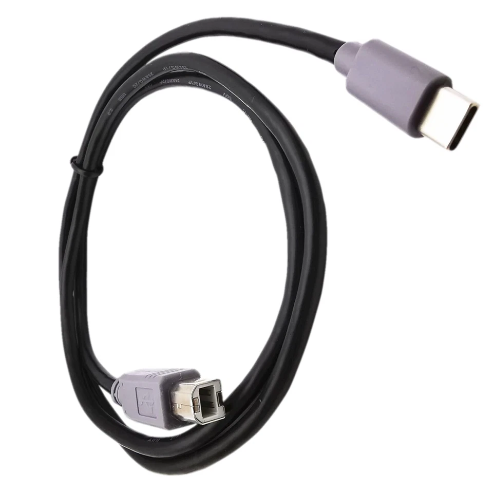 USB Printer 2.0 B Male to USB-C 3.1 Type C Male OTG Data CellPhone Cable Cord 1m - Image 3 of 4