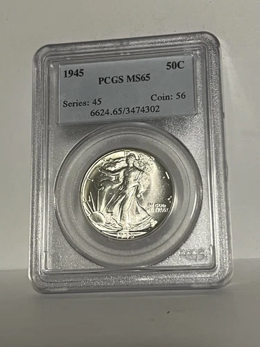 1945-P Walking Liberty Half Dollar MS65 PCGS