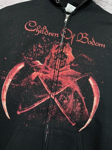 Children of Sodom Vintage Mens Zip Hoodie Size XL - Picture 3 of 6
