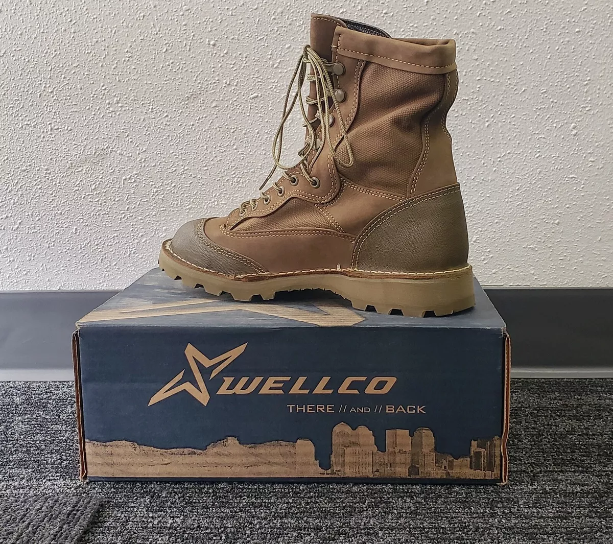 Wellco E163 Mojave USMC RAT Temperate Weather Combat Boots GTX lining 9.5 W
