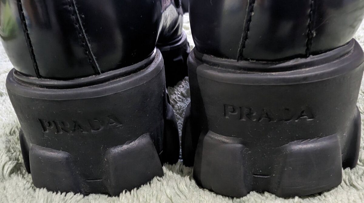 Prada Brushed Leather Monolith Loafers UK 38 | eBay Prada Brushed Leather Monolith Loafers UK 38 | eBay