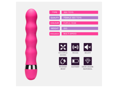Vibromasseur Gode Étudevis Modèle B - Stimulation Point G, Rose, NEUF