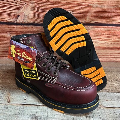 Men's Work Boots Leather Heavy Duty Soles Resistant Botas de Hombre trabajo 425