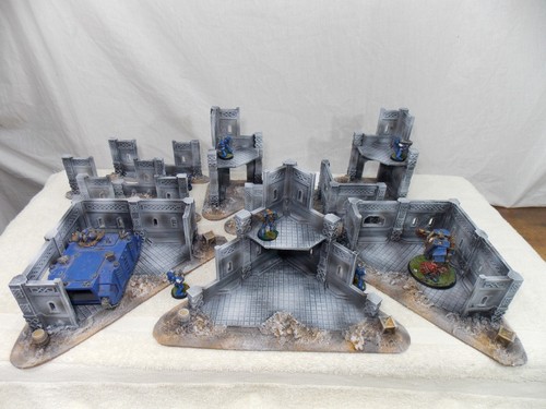 WARGAMING TERRENO DIPINTO ADVANCE ORDEERS SET DI 10 PEZZI - Foto 13 di 22