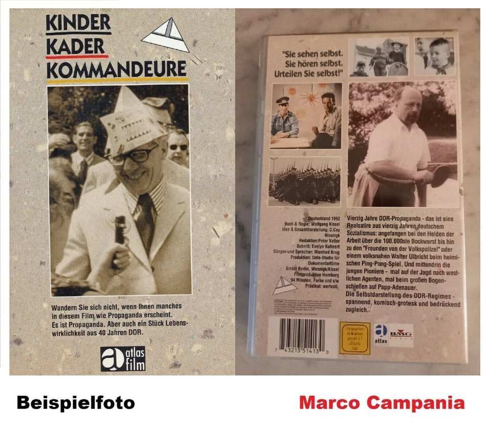 2  x  Kinder,  Kader,  Kommandeure  - VHS Cassetten  -  Atlas / BMG  -  Sehr gut - Bild 2 von 4
