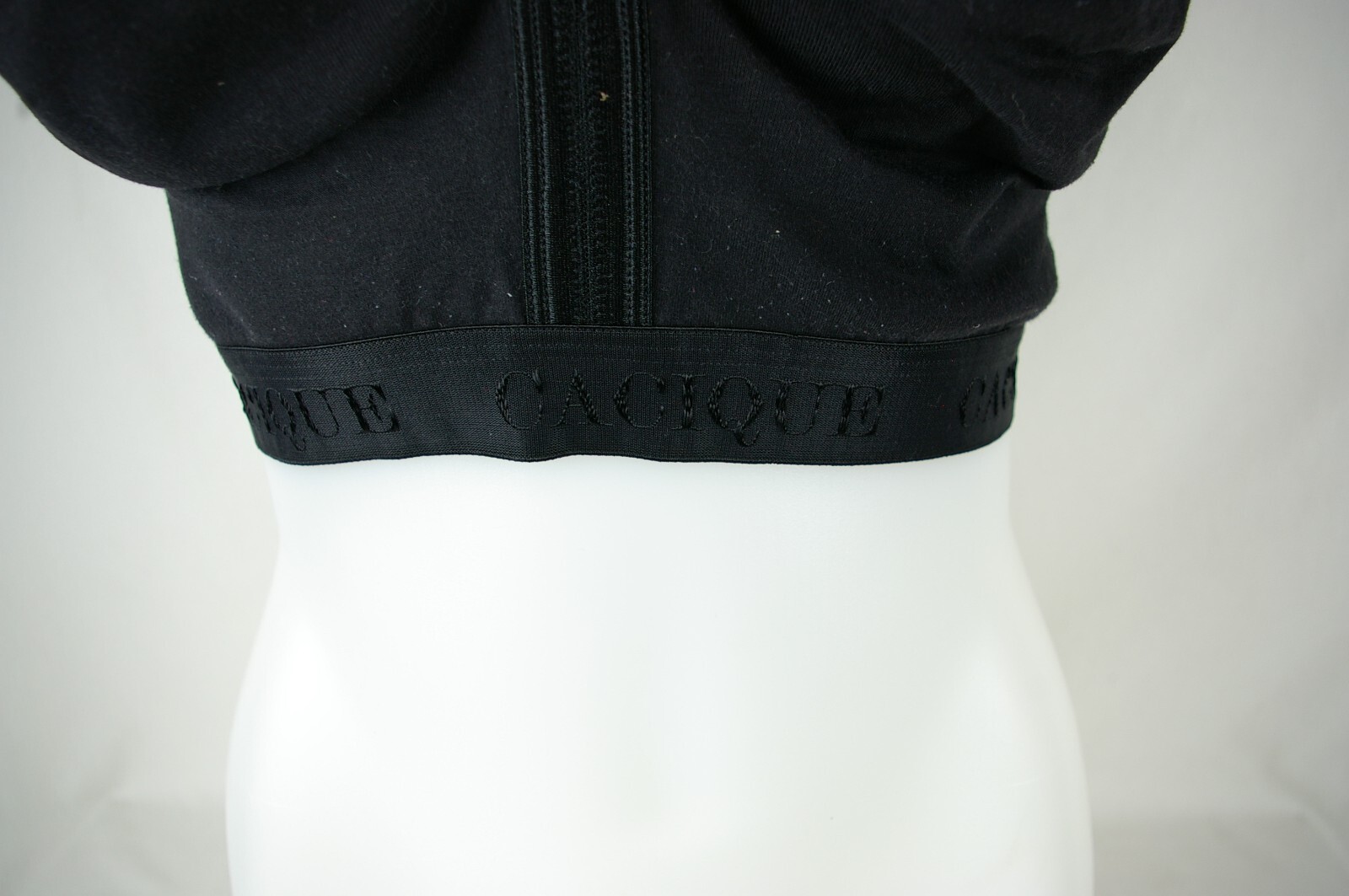 Cacique Solid Black Wire Free Full Coverage Bra W… - image 10