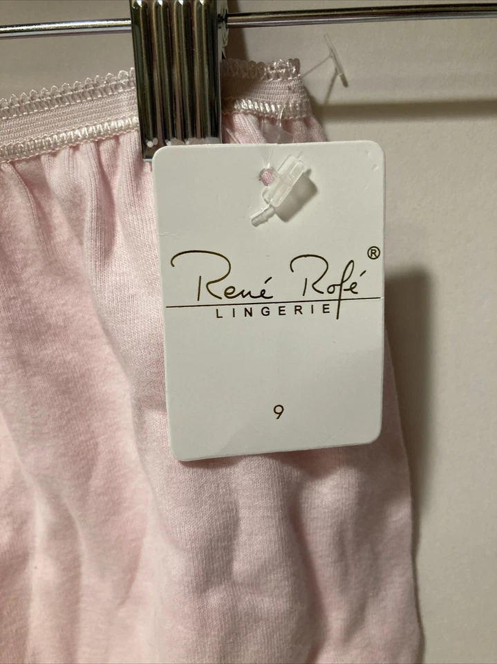 Calzoncillo de algodón rosa Rene Rofe ropa interior panty abuela talla 9 Foto 2 de 3
