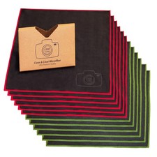 LARGE 50 Pack Clean Clear Microfiber-ULTRA PREMIUM QUALITY Lens Cleaning Cloth