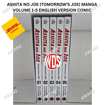 Ashita No Joe (Tomorrow's Joe) Manga Band 1-5 Full/Loose Set English Version