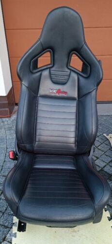 OPEL CORSA D OPC VXR RECARO LEATHER BUCKET SEATS SITZE BOLSTERS INTERIOR - Picture 1 of 5