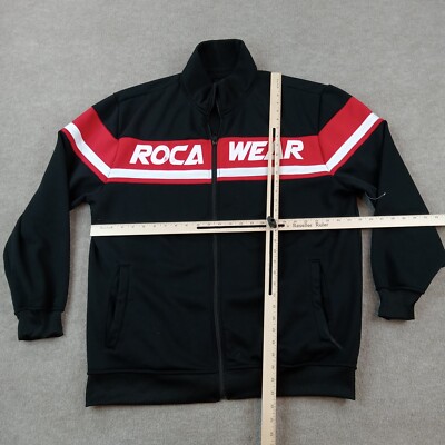 トップス Rocawear Rocawear Sweatshirt Mens 3XL XXXL Black Full Zip Mock Neck Sweater