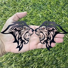 Lion Emblem Badges Color Changing Eyes Fender Racing Aggressive Design New