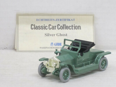 Rolls Royce Silver Ghost Cabrio, grün, Lledo Days Gone, Göde, L: 8 cm, ohne Box