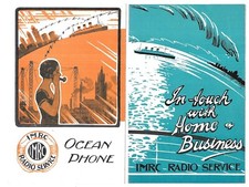 Vintage IMRC International Marine Radio Company Leaflets Ships Phones 1960s