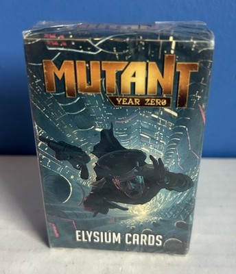 Mutant Year Zero: Elysium Cards 60 Cards Expansion For Roleplaying  Game SEALED!