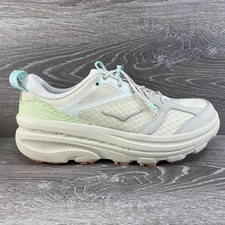 HOKA One Mens 12 Womens 13 Unisex U Bondi B3 Oat Milk Succulent Green Shoes NEW