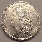 1921 Silver Morgan Dollar $1 90% Silver Uncirculated FREE SHIPPING