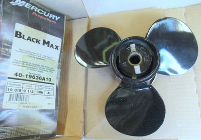 Mercury 48-19636A10 Black Max 3RH Propeller 10-3/8 X 9-1/2'' OEM New Boat Parts
