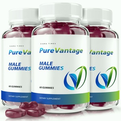 Pure Vantage Male Gummies, PureVantage Energy & Performance Supplement - 3 Pack