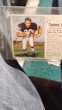 Tommy Mason Minnesota Vikings Autographed NFL Football Hard Signed Trading Card