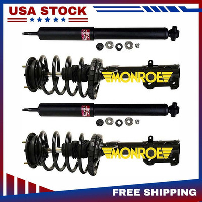 For Ford Mustang Full Set 2 Front Complete Struts With Springs + 2 Rear Shocks